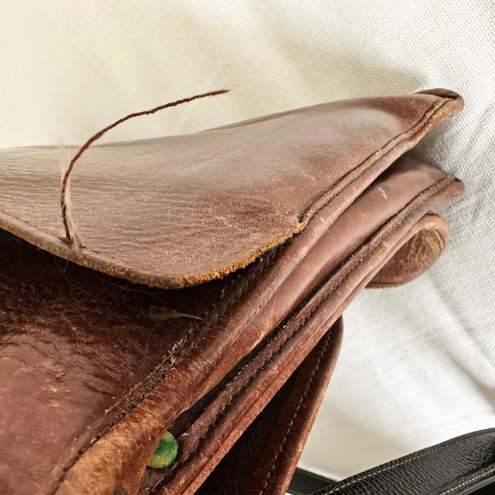 Michael Bianco Vintage Leather Briefcase – Made in USA